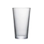 American pint beer glass 470 ml on white background