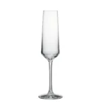 champagne flute glass 210 ml on white background