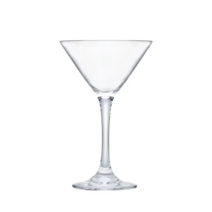 Classic martini cocktail glass 120–260 ml on white background