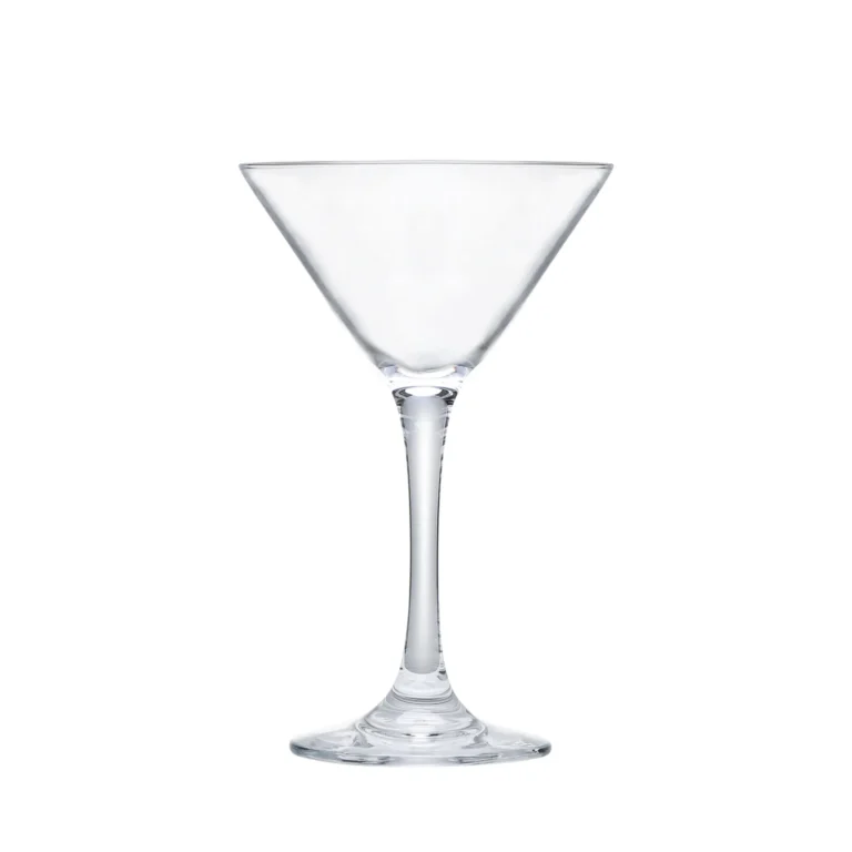 Classic martini cocktail glass 120–260 ml on white background