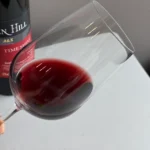 Bowl detail of Bordeaux red wine glass