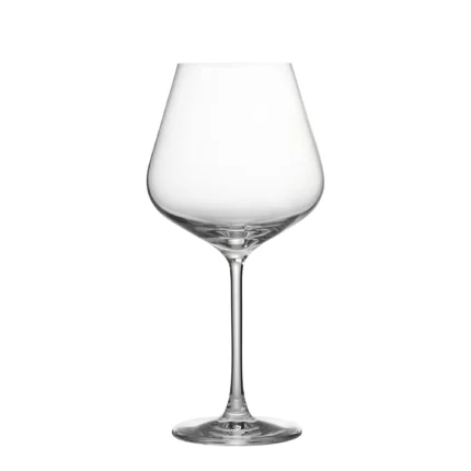Burgundy red wine glass 500–650 ml on white background