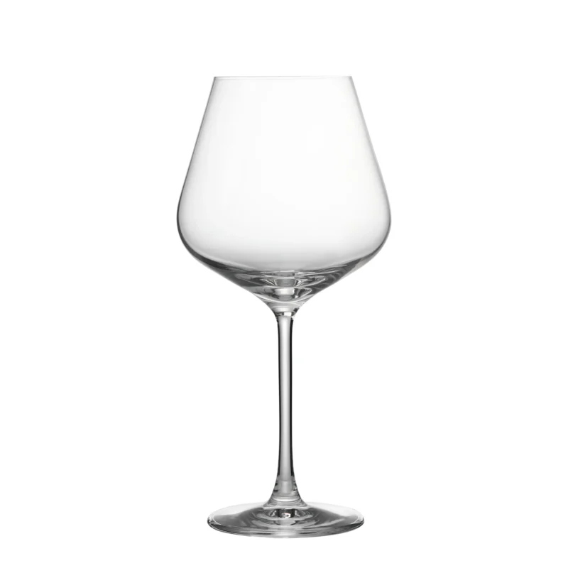 Burgundy red wine glass 500–650 ml on white background
