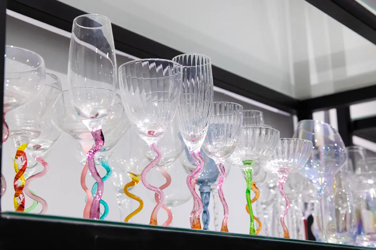 Unique shape wine glasses for custom mold development and brand-specific glassware design