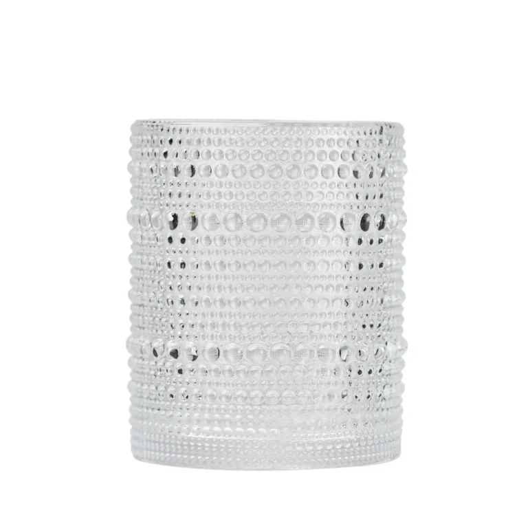Beaded Straight Tumbler Glass 300–370 ml (10–13 oz) on white background.
