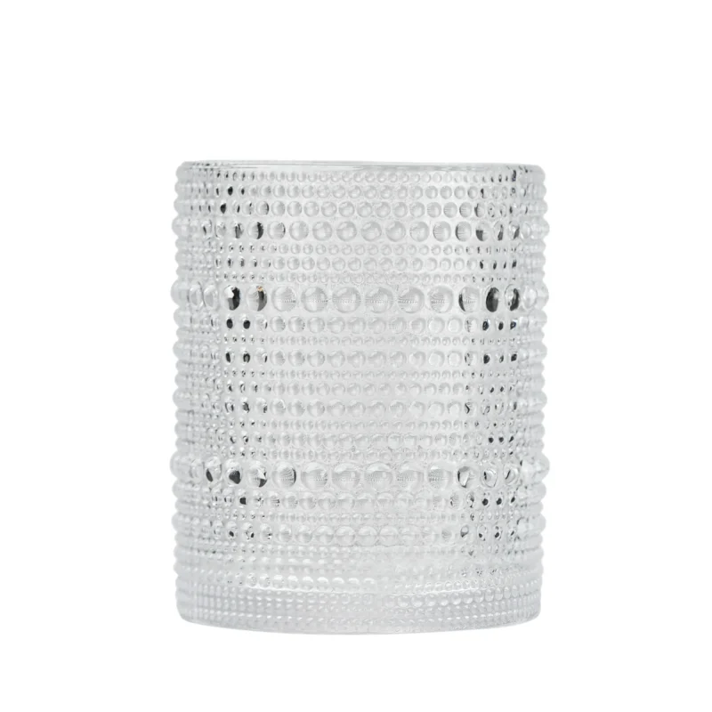 Beaded Straight Tumbler Glass 300–370 ml (10–13 oz) on white background.