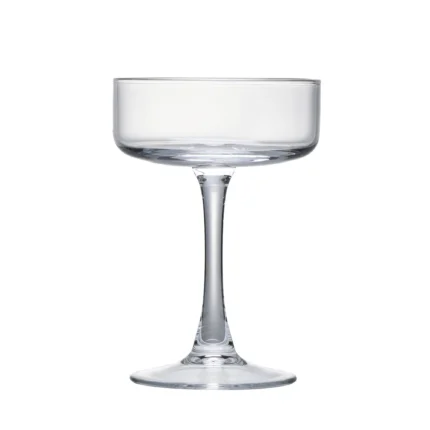 Modern Coupe Cocktail Glass 155 ml (5 oz) on white background.