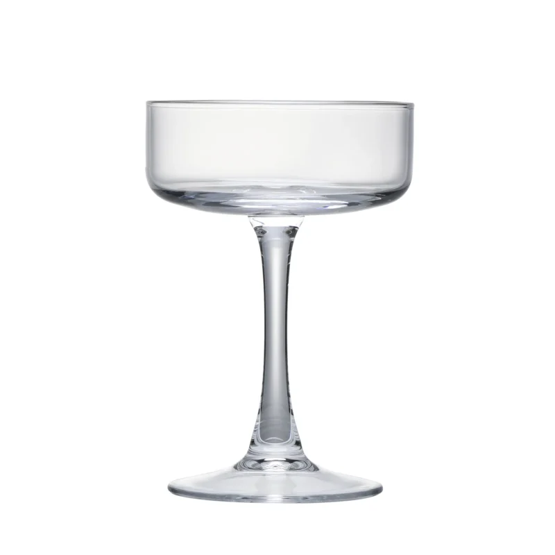 Modern Coupe Cocktail Glass 155 ml (5 oz) on white background.