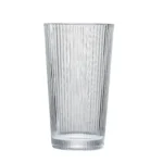 Ribbed Tapered Tumbler Glass 375 ml (13 oz) on white background.