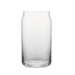 Can-Shaped Glass Cup 330–620 ml (11–21 oz) on white background.