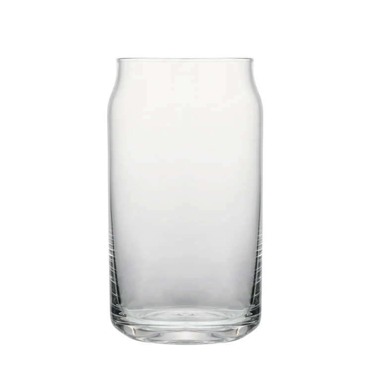 Can-Shaped Glass Cup 330–620 ml (11–21 oz) on white background.