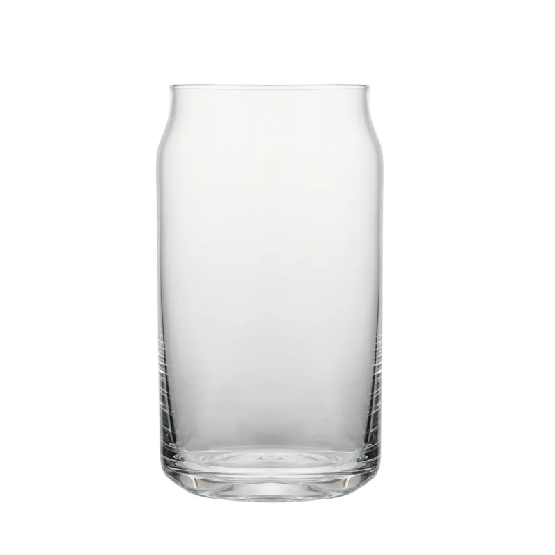 Can-Shaped Glass Cup 330–620 ml (11–21 oz) on white background.